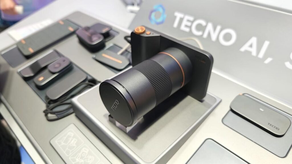 At MWC, Tecno’s super-thin modular concept phone doesn't even have a wired charging port