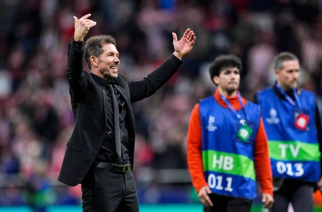 Atletico Madrid manager Simeone looks ahead of Barcelona tie