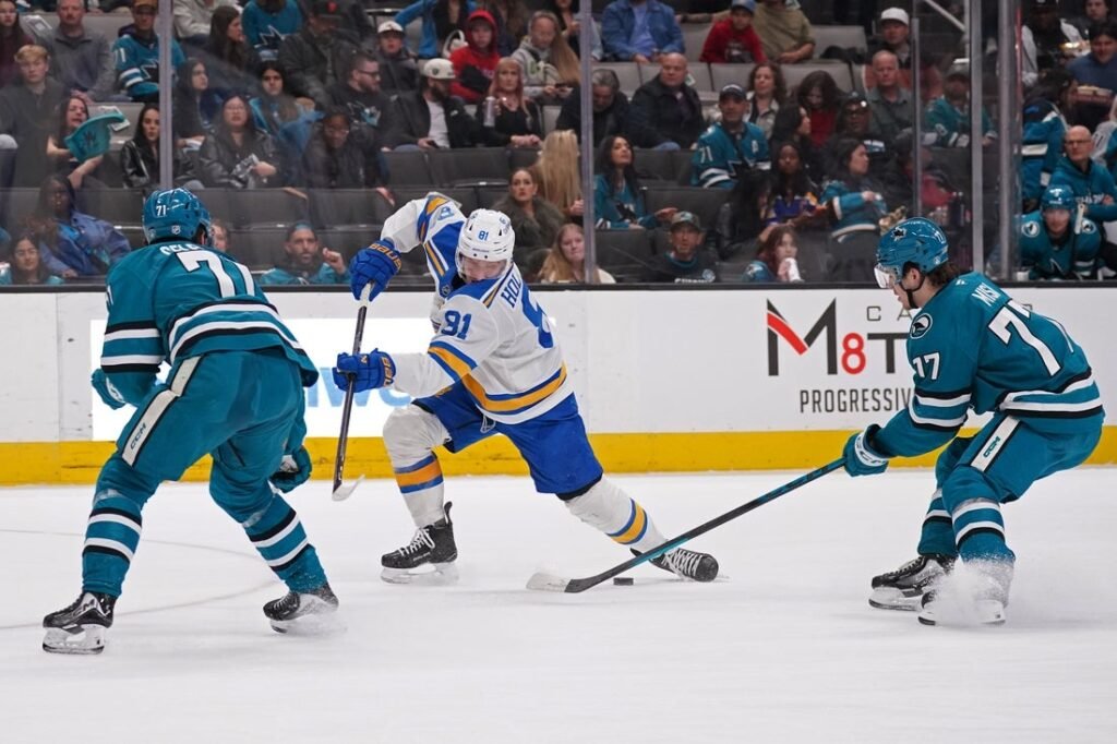 Blues slip past Sharks on Robert Thomas' OT goal