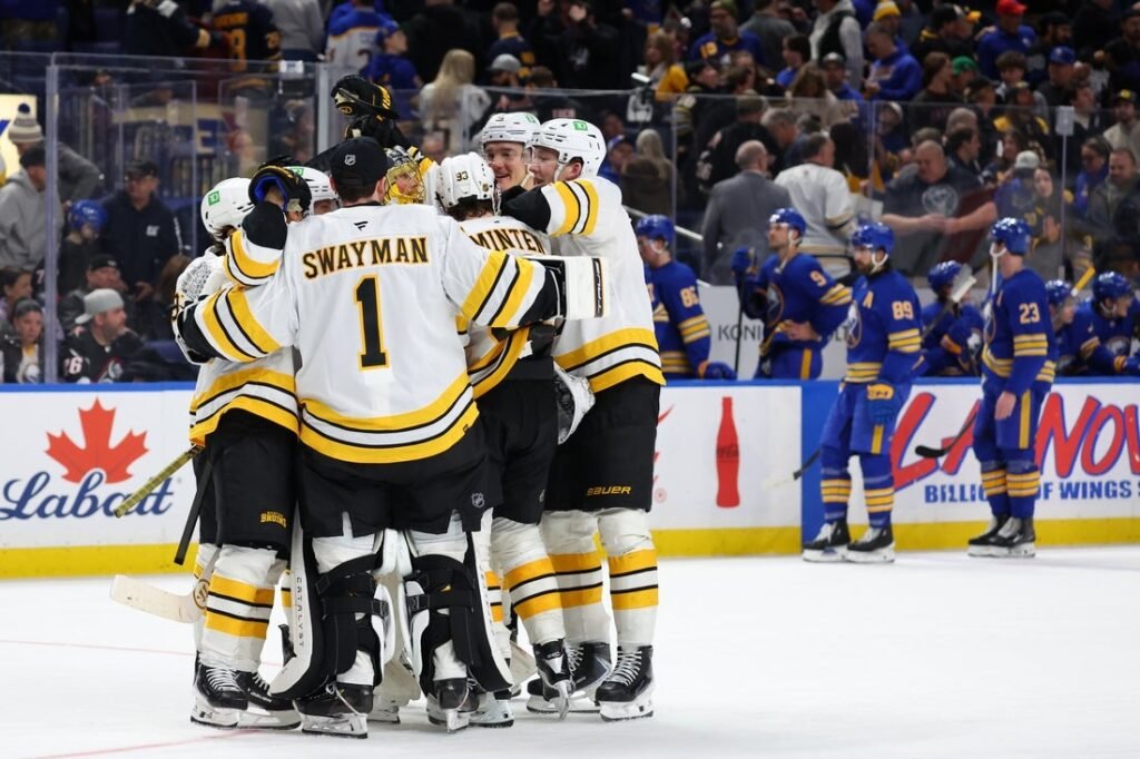 Bruins rally in 3rd, upend Sabres in OT for pivotal win Bruins rally in 3rd, upend Sabres in OT for pivotal win