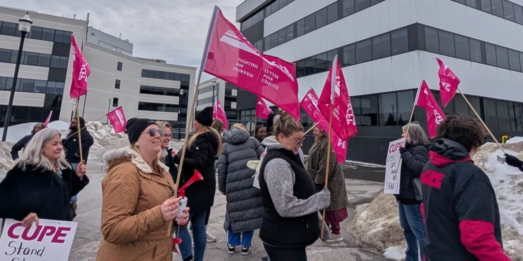 CUPE workers rally after long-term care facility unilaterally cuts employee hours