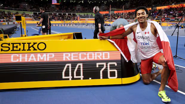 Canada’s Christopher Morales Williams wins 400m gold, sets championship record at indoor worlds Canada's Christopher Morales Williams wins 400m gold, sets championship record at indoor worlds