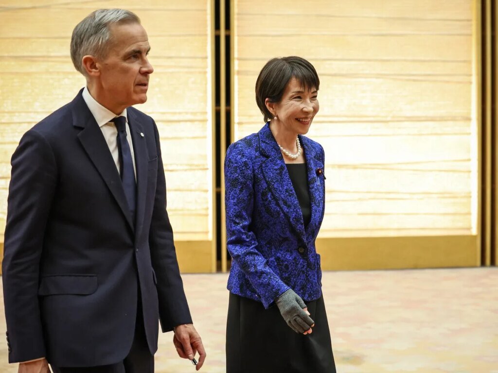 Carney meets Japan's Iron Lady and tests out his rusty Japanese skills