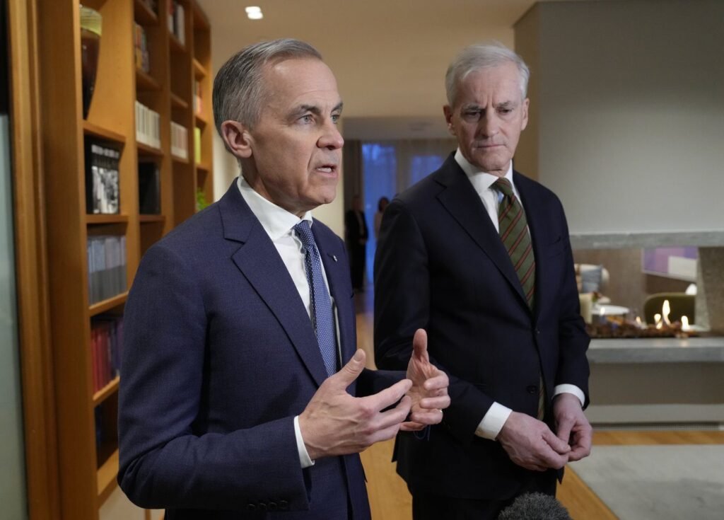 Carney to conclude Norway trip with Nordic 5 meeting before heading to London Carney to conclude Norway trip with Nordic 5 meeting before heading to London