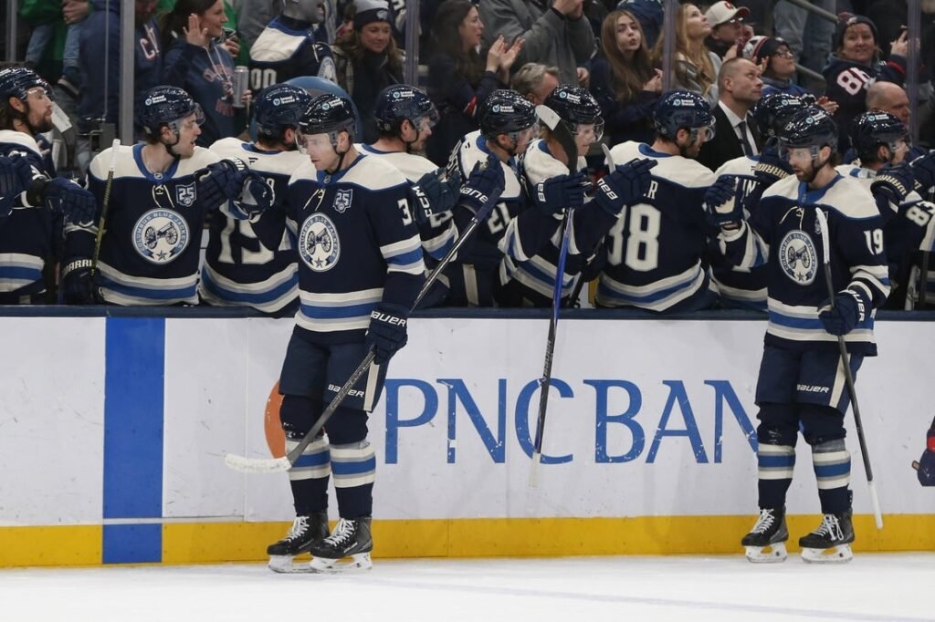 Charlie Coyle racks up four points as Blue Jackets rout Canes