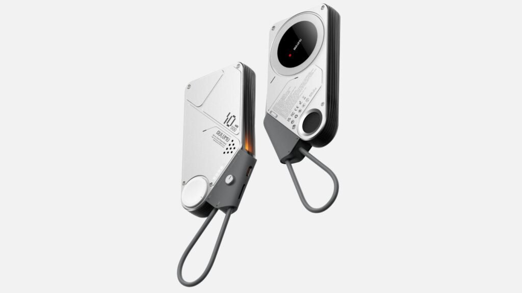 Desde China viene una batería externa que parece salida de Cyberpunk 2077, y también hay fundas a juego