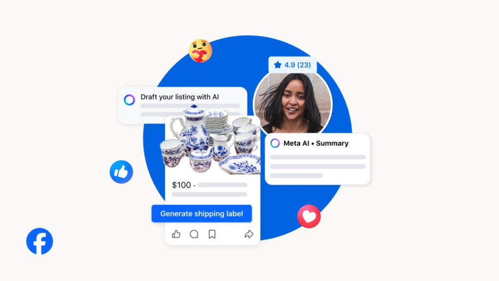 Facebook Marketplace now lets Meta AI respond to buyers’ messages Facebook Marketplace now lets Meta AI respond to buyers' messages