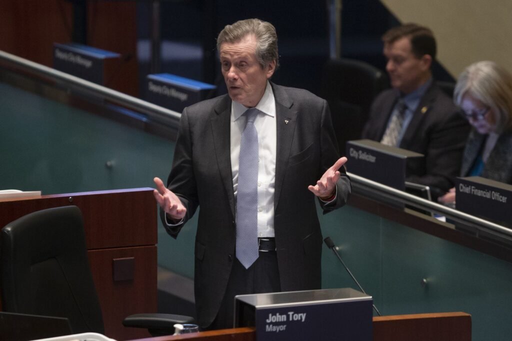 Former Toronto mayor John Tory announces he won’t run in 2026 municipal election Former Toronto mayor John Tory announces he won't run in 2026 municipal election