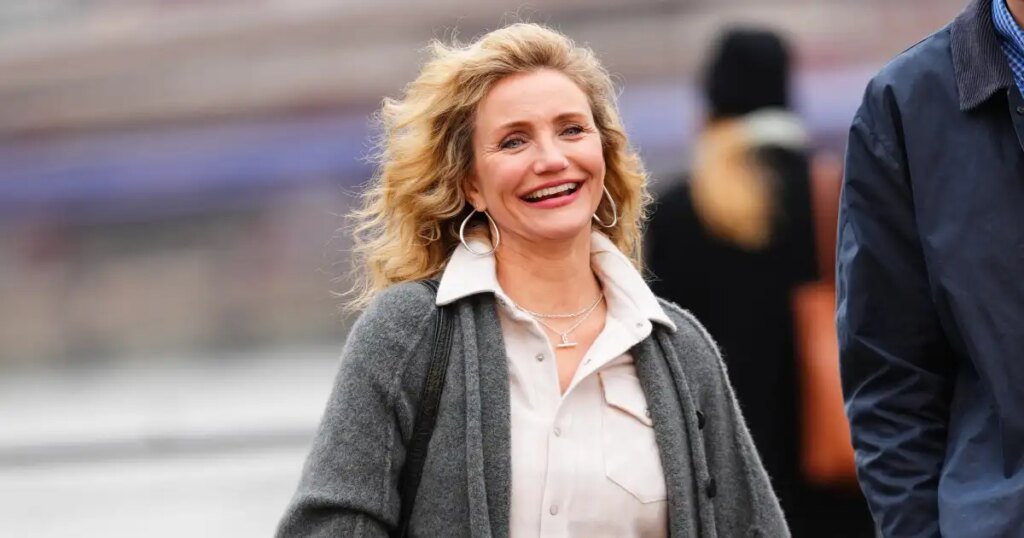 Get Cameron Diaz's Rich Mom Spring Cardigan Look for Just $40