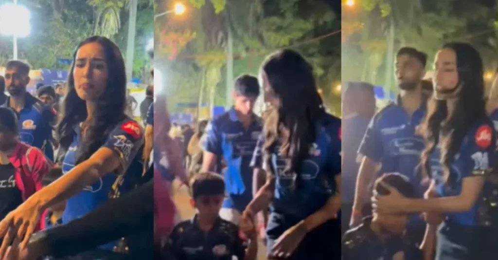 IPL 2026 [WATCH]: Mahieka Sharma shields Hardik Pandya’s 5-year-old son Agastya from paparazzi post MI vs KKR clash