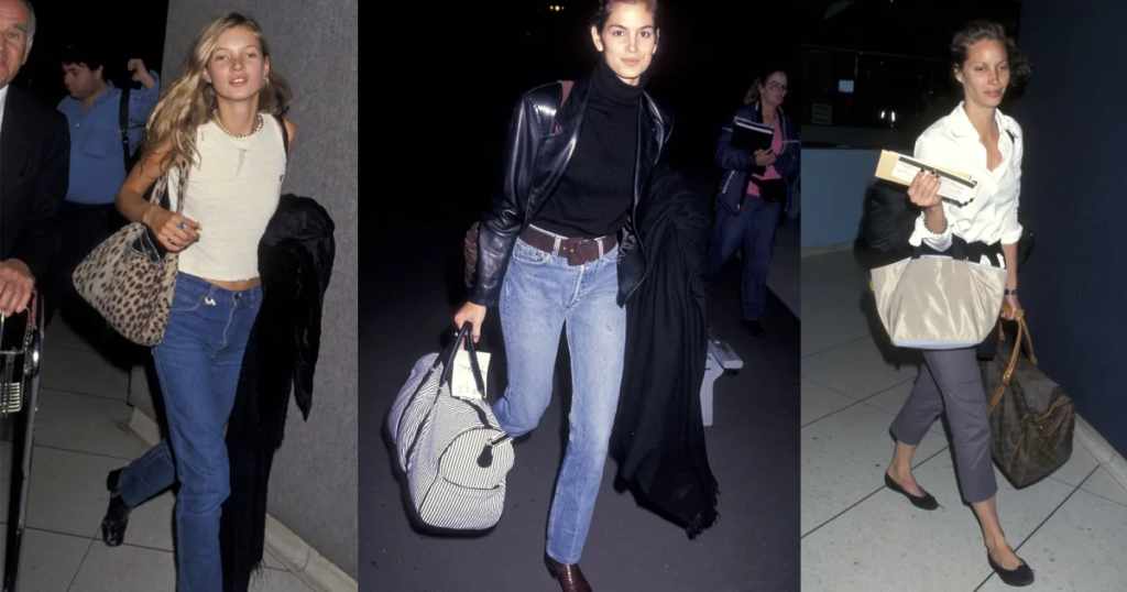 I’m a Frequent Flyer, My Picks for ’90s Supermodel Airport Style I'm a Frequent Flyer, My Picks for ’90s Supermodel Airport Style