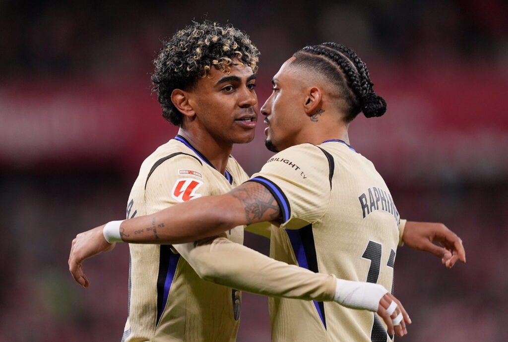 Lamine Yamal with the clutch moment