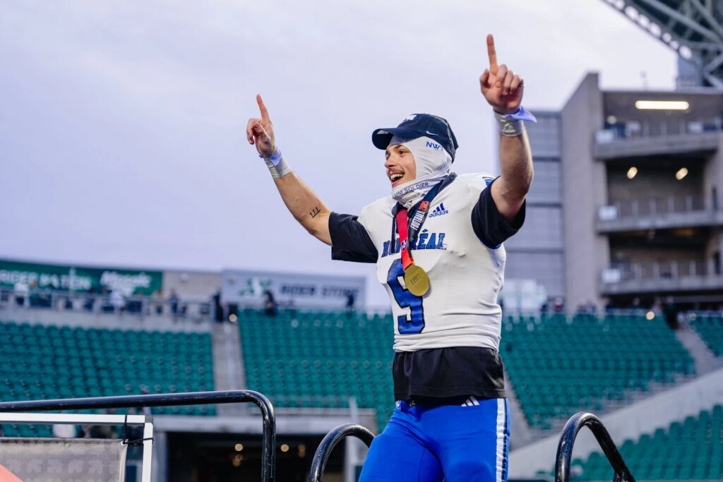 Montreal Carabins’ Louis-Philippe Gauthier wins forty-yard dash at 2026 CFL Combine Montreal Carabins' Louis-Philippe Gauthier wins forty-yard dash at 2026 CFL Combine