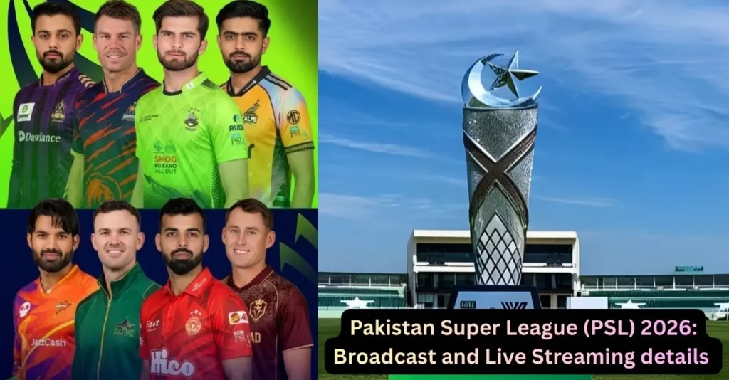 Pakistan Super League (PSL) 2026: Broadcast and Live Streaming details – When & Where to watch in Pakistan, US, UK & other countries Pakistan Super League (PSL) 2026: Broadcast and Live Streaming details – When & Where to watch in Pakistan, US, UK & other countries