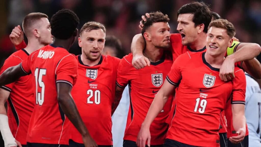 Report, result, goals in international friendly ahead of 2026 World Cup as Maguire rues 'really soft' penalty against White