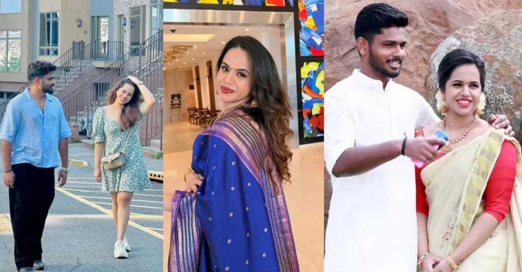 Sanju Samson’s wife: All you need to know about star batter’s pillar of strength Charulatha Remesh Sanju Samson’s wife: All you need to know about star batter’s pillar of strength Charulatha Remesh