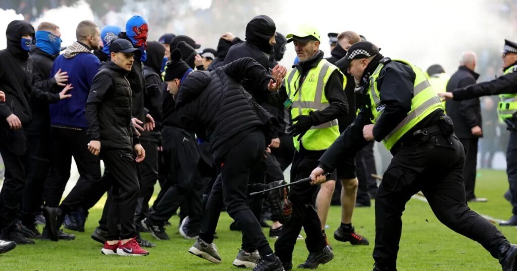 Scottish Cup Soccer Match Turns to Chaos After Fans Raid Pitch With Flares