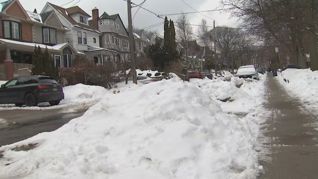 Snowbanks are still blocking parking on some streets more than a month after Toronto’s last big storm Snowbanks are still blocking parking on some streets more than a month after Toronto's last big storm