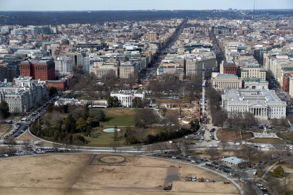 The White House wants to build an underground center to provide security screening for visitors