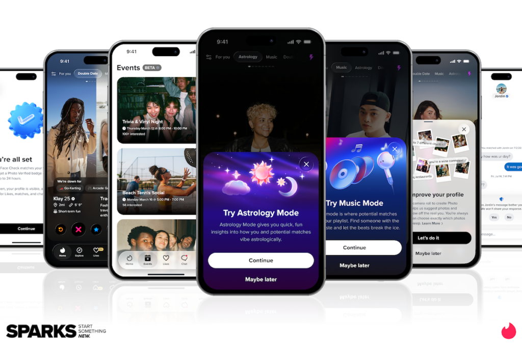 Tinder tries to lure people back to online dating with IRL events, virtual speed dating