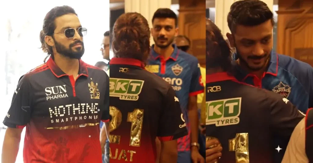 WATCH: Axar Patel stands awestruck by Rajat Patidar’s ‘Dhurandhar’ hairstyle at IPL 2026 captains’ meet