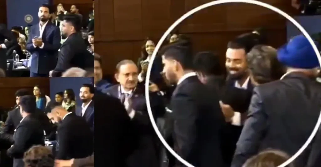 WATCH: Heartwarming scene as KL Rahul embraces Sanju Samson during BCCI’s Naman Awards tribute to T20 World Cup champions WATCH: Heartwarming scene as KL Rahul embraces Sanju Samson during BCCI’s Naman Awards tribute to T20 World Cup champions