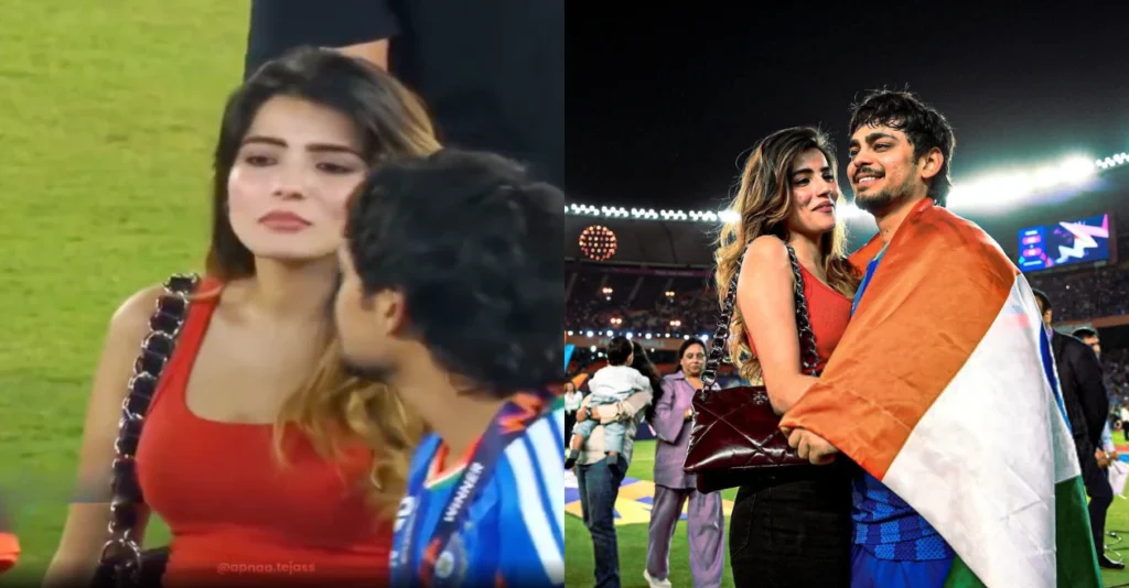 WATCH: Ishan Kishan celebrates T20 World Cup title win with girlfriend Aditi Hundia WATCH: Ishan Kishan celebrates T20 World Cup title win with girlfriend Aditi Hundia