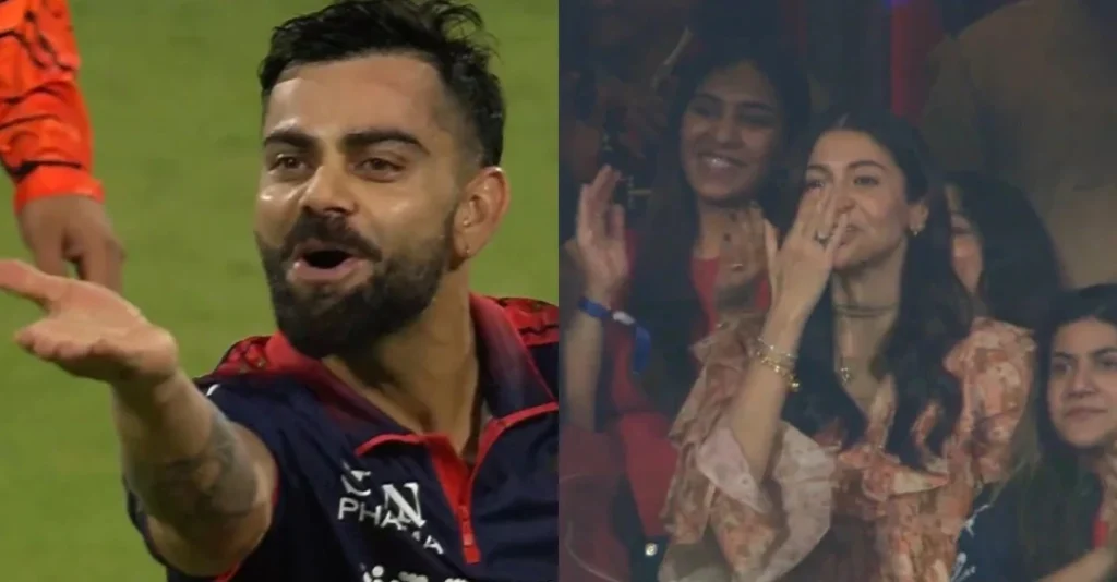 WATCH: Virat Kohli blows flying kiss to Anushka Sharma after RCB’s emphatic win in IPL 2026 opener against SRH WATCH: Virat Kohli blows flying kiss to Anushka Sharma after RCB’s emphatic win in IPL 2026 opener against SRH
