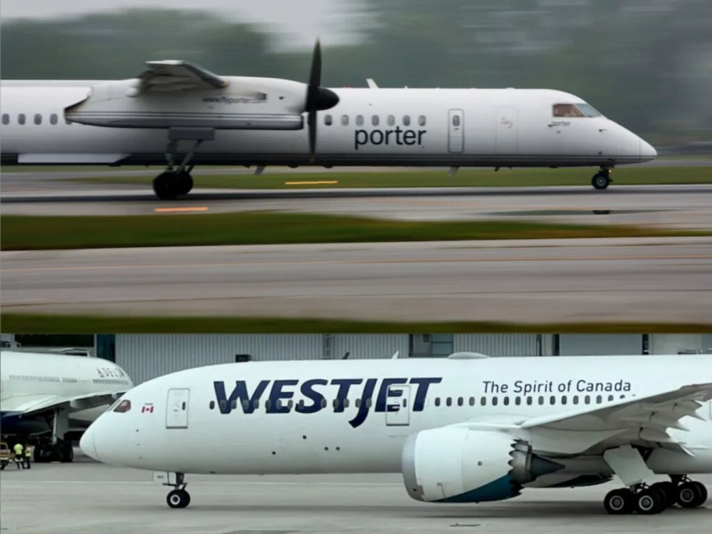 WestJet, Porter fined tens of thousands over delays, not giving flyers enough food and drink