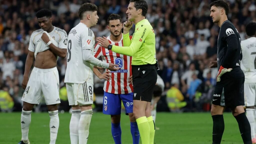 What referee told Arbeloa about Fede Valverde red card