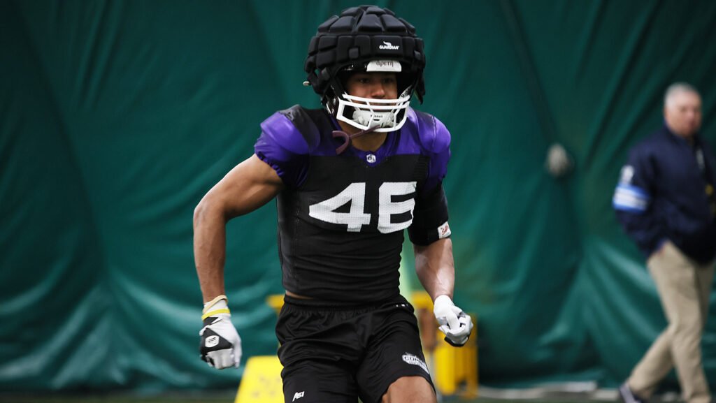 Who's the top defensive player at the CFL Combine?