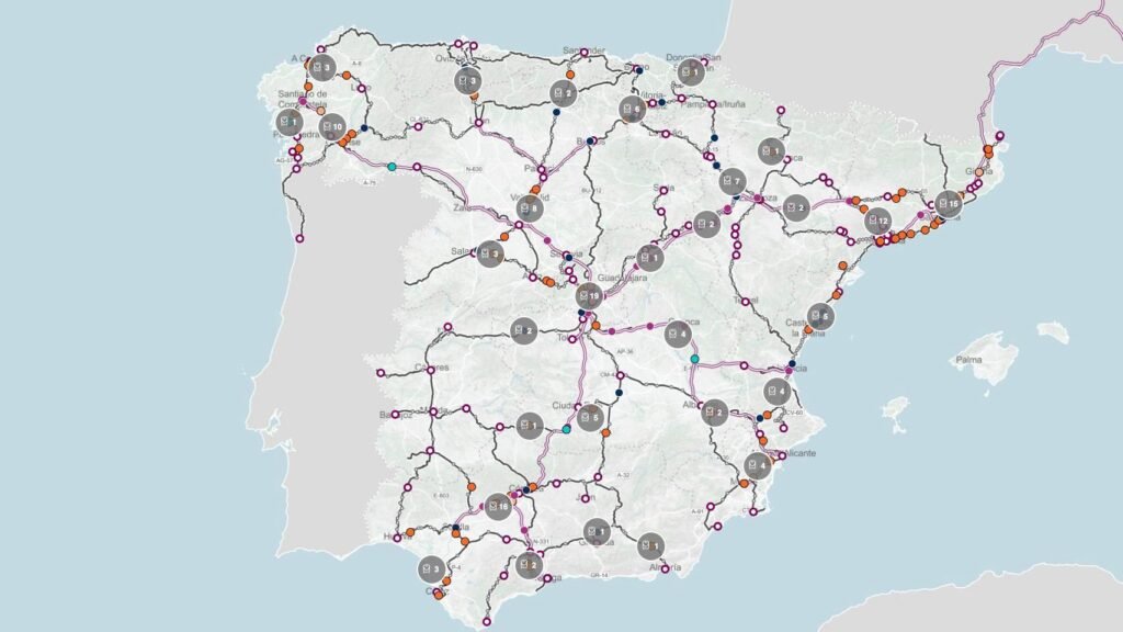 puedes ver si el tren de largo recorrido va con retraso o no