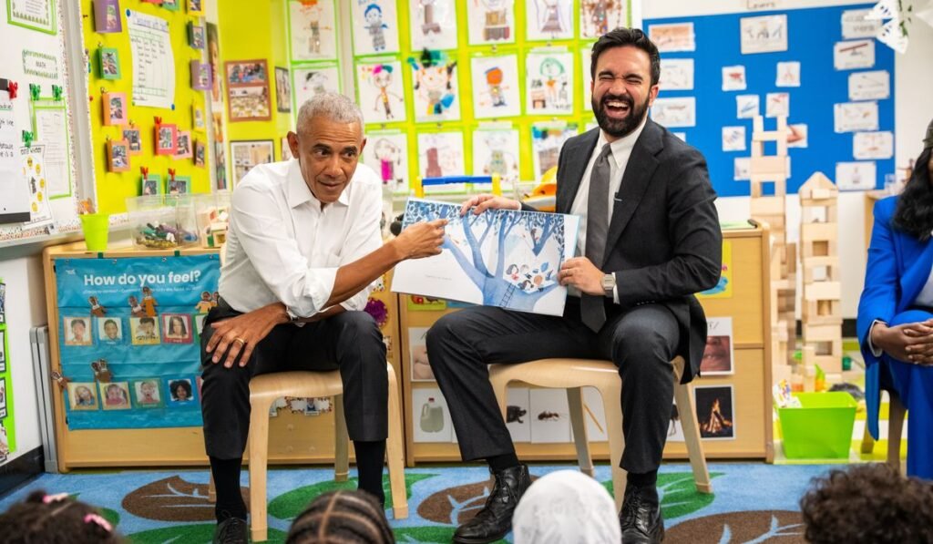 Obama meets Mamdani in New York City before reading to preschoolers