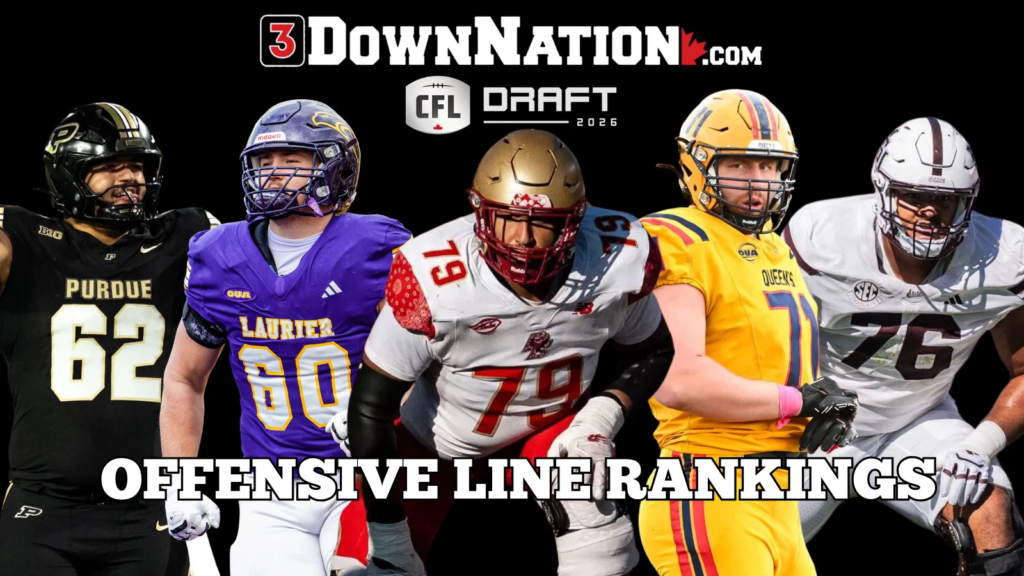 2026 CFL Draft position rankings: offensive linemen
