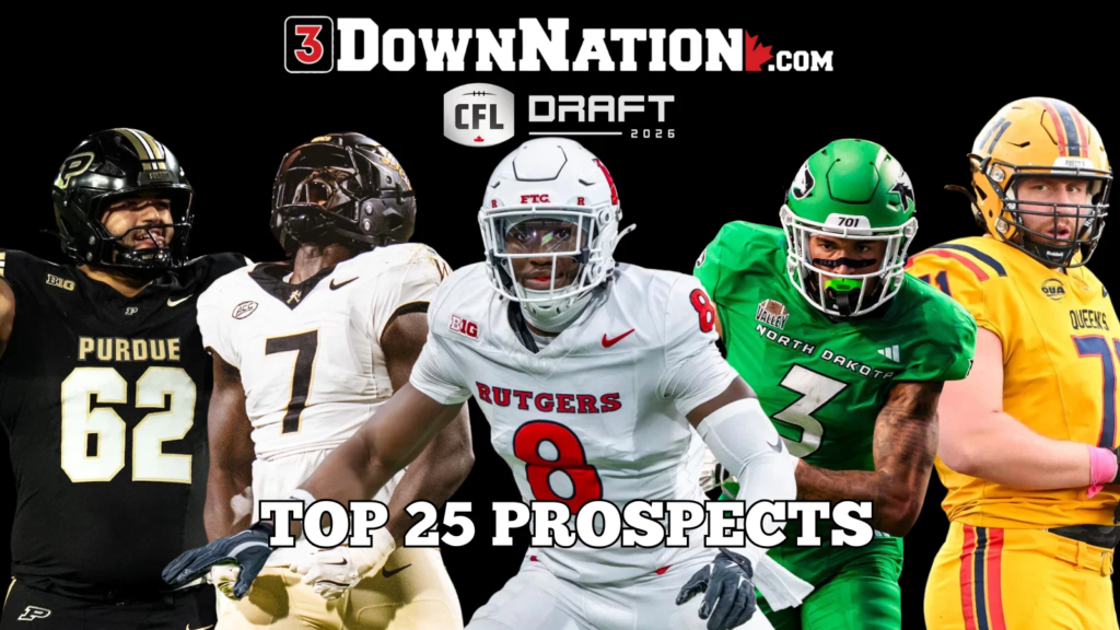 3DownNation's top 25 2026 CFL Draft prospects
