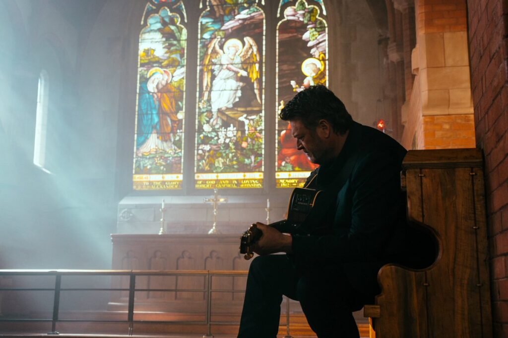 Blake Shelton Films Music Video For New Track ‘Let Him In Anyway’