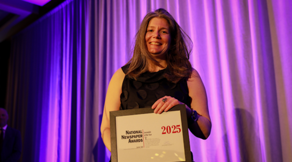 Carrie Tait receives ‘Journalist of the Year’ award for stories about Alberta Health Services corruption scandal