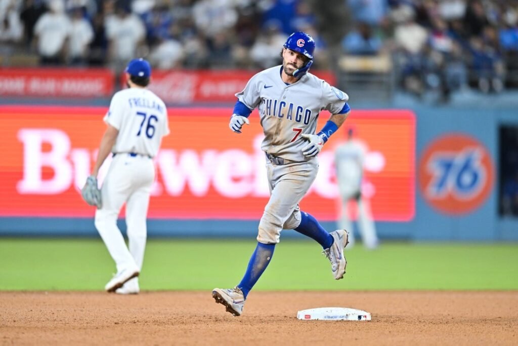 Dansby Swanson homer keys Cubs rally past Dodgers