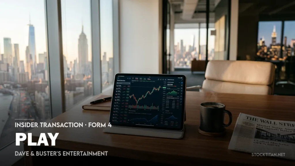 Dave & Buster’s concede 100.000 opciones sobre acciones – Celebrity Land