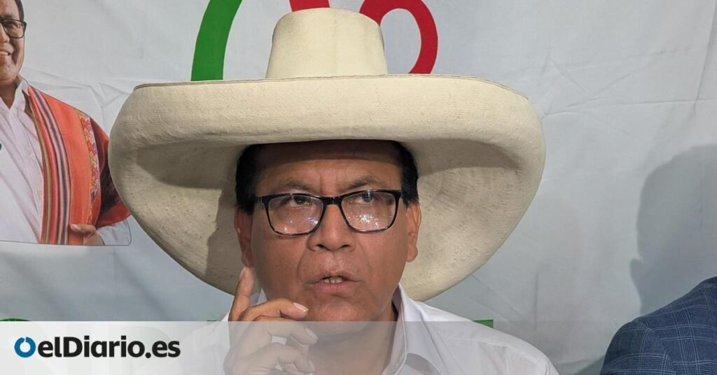 El candidato peruano de izquierdas Roberto Sánchez, "convencido" de que disputará la segunda vuelta de las presidenciales con Fujimori