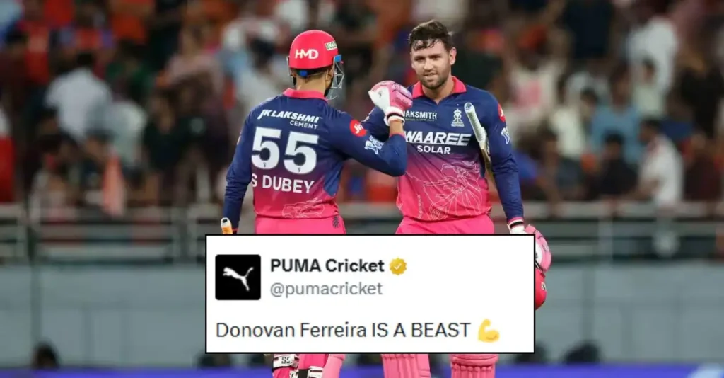 Fans erupt as Donovan Ferreira propels Rajasthan Royals to remarkable chase against Punjab Kings in IPL 2026