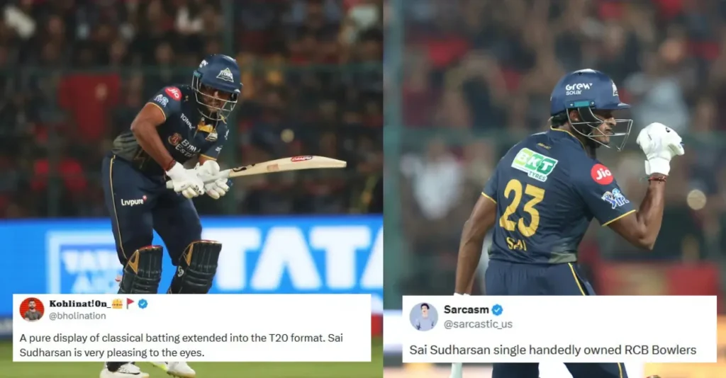 Fans go crazy as Sai Sudharsan slams a spectacular century against RCB in IPL 2026