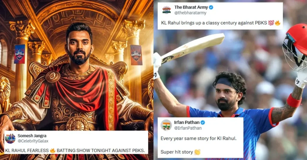 Fans go gaga as KL Rahul blasts a sensational century against Punjab Kings in IPL 2026