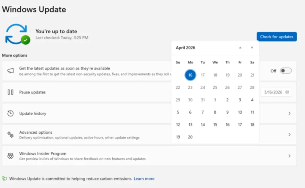 Forced Windows updates can now be paused forever