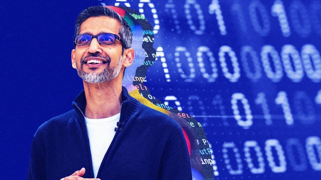 Google CEO Sundar Pichai says 75% of the company’s code is AI-generated