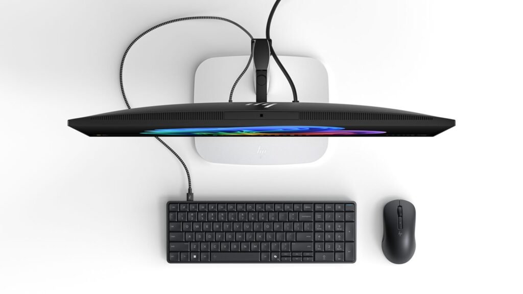 HP EliteBoard G1a Next Gen AI PC con IA integrada en el teclado