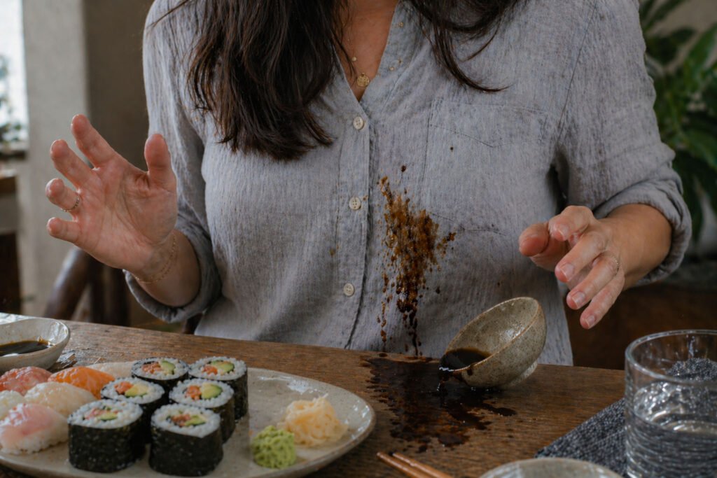 How to Get Soy Sauce Out of Clothes. What Actually Works