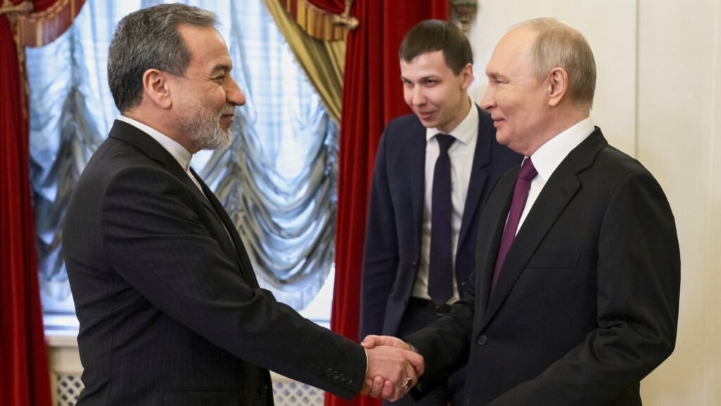 Iran's foreign minister meets Putin in Russia, as Trump insists U.S. has ‘the cards’ : NPR