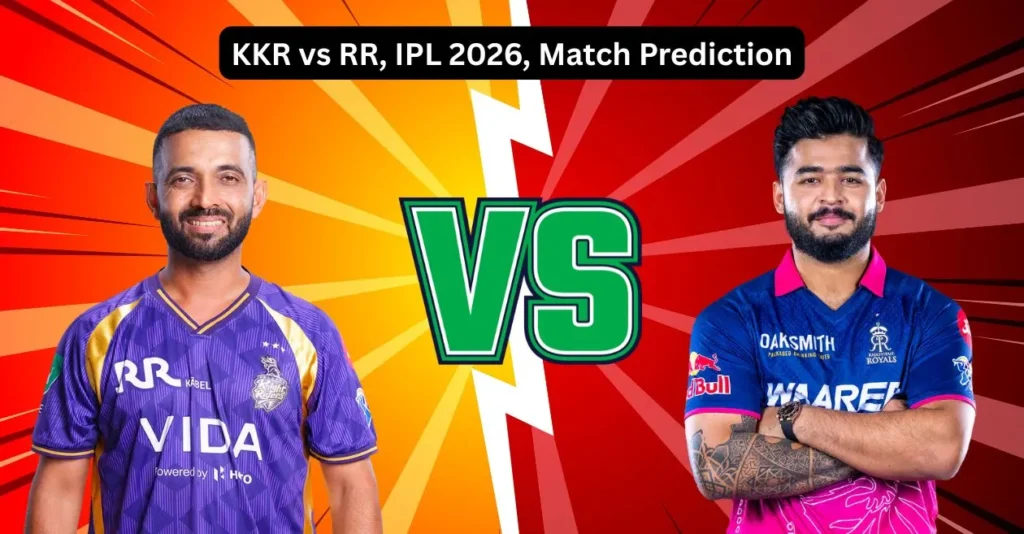 KKR vs RR, IPL 2026, Match Prediction: Who will win today’s game between Kolkata Knight Riders and Rajasthan Royals?