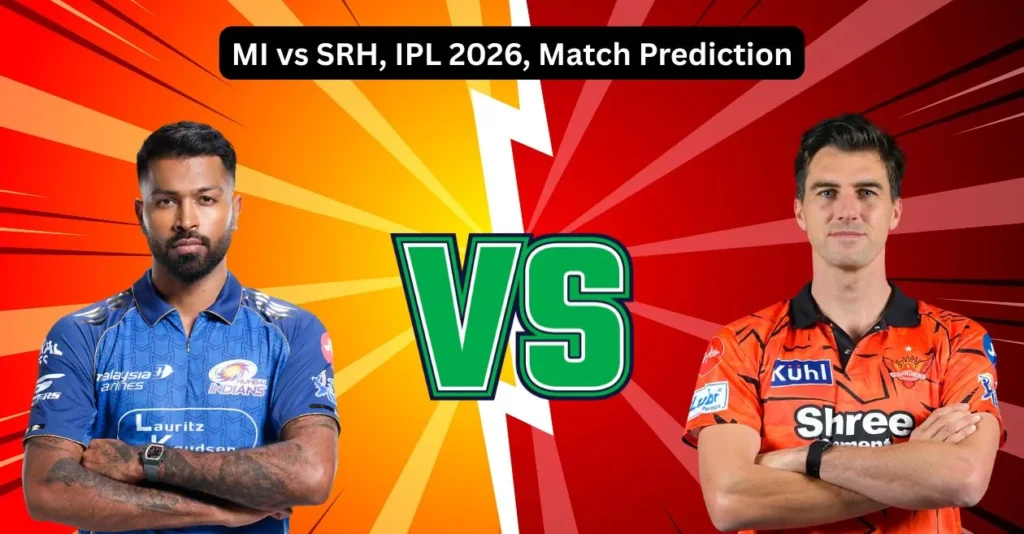 MI vs SRH, IPL 2026, Match Prediction: Who will win today’s game between Mumbai Indians and Sunrisers Hyderabad?